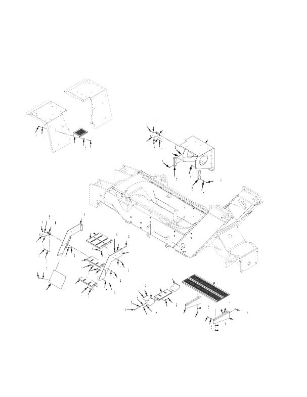 FLOORPLATES AND STEPS WITHOUT RH STAIRS