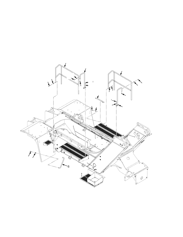 HANDRAILS WITHOUT POWER SLIDING CAB