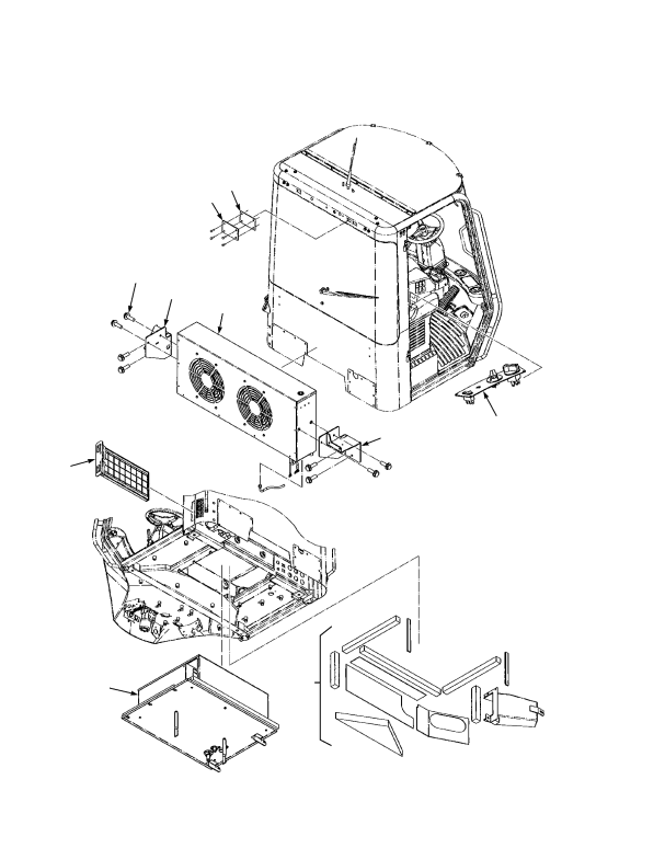 AIR CONDITIONER SYSTEM CLOSED CAB WITH AIRCO