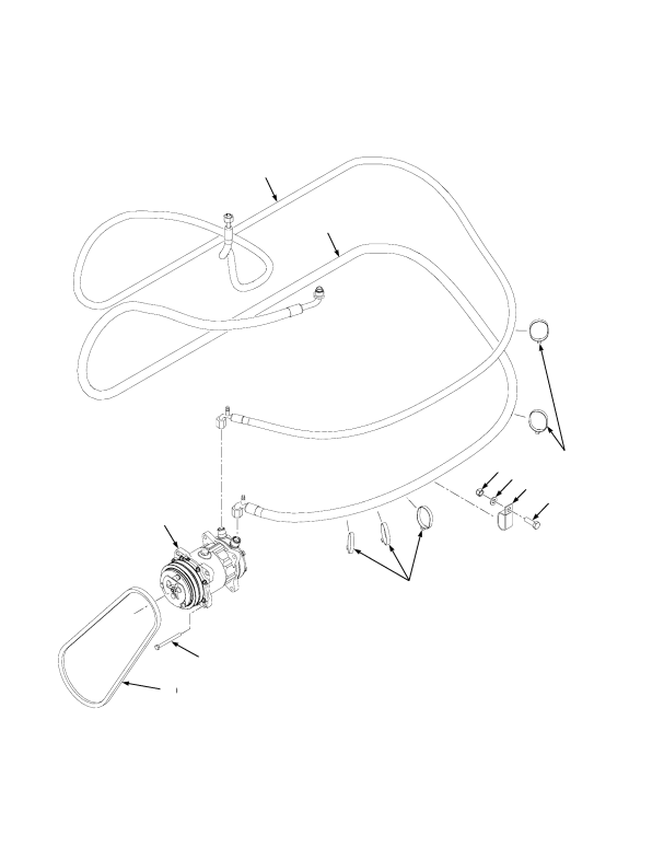 AIR CONDITIONING HOSES STAGE 3B ENGINE