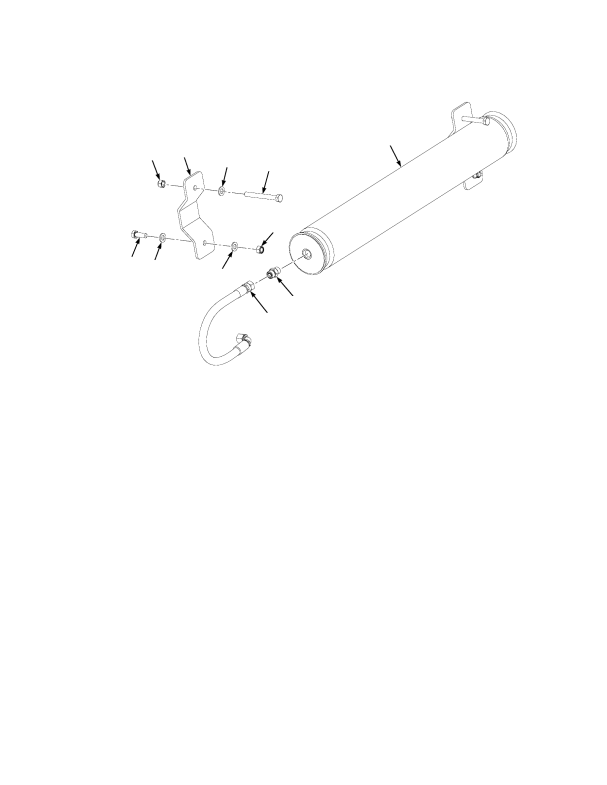 BRAKE ACCUMULATOR AND MOUNTING HARDWARE