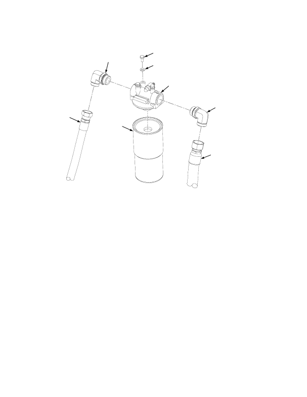 HYDRAULIC FILTER AND ATTACHING BRAKE HOSES