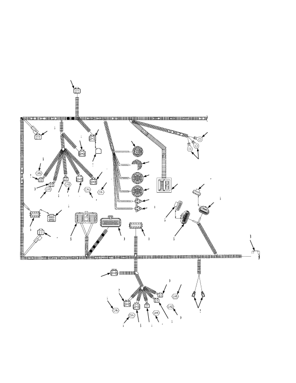 WIRE HARNESS CHASSIS — PAGE 1 OF 2 (S/N C222E01609K → INC. 01601)