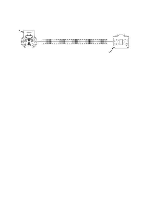 WIRE HARNESS COOLANT LEVEL SWITCH — TIER III ENGINE