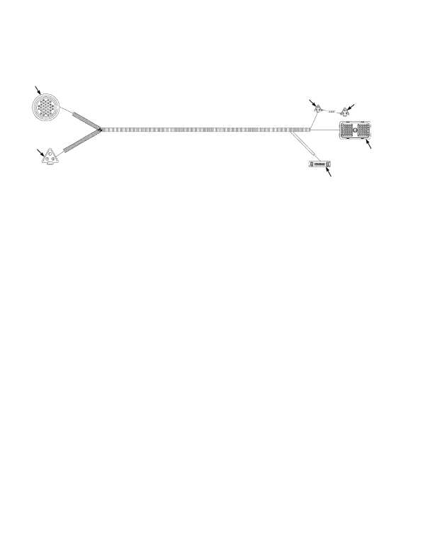 WIRE HARNESS ENGINE ECM ADAPTOR — STAGE 3B ENGINE