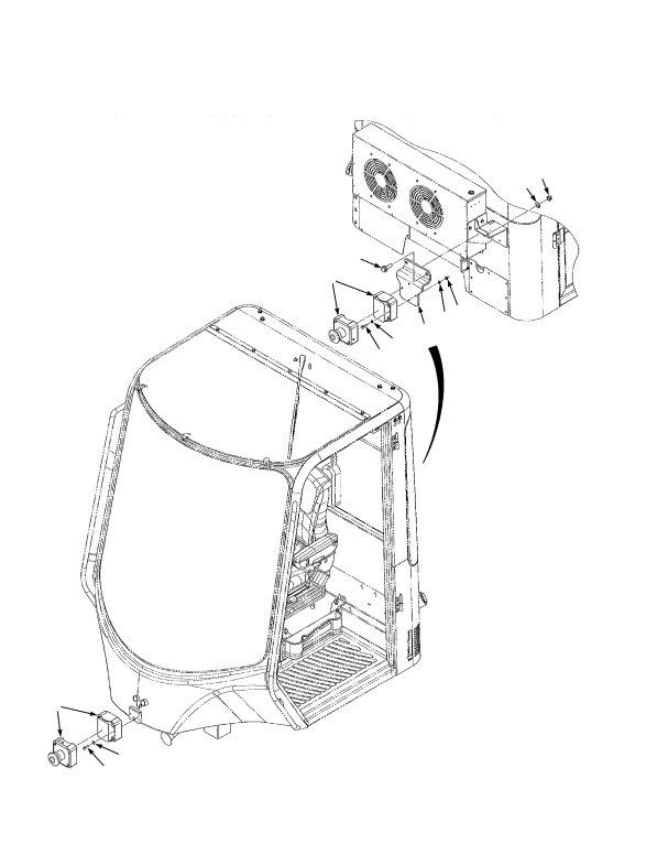 EMERGENCY STOP SWITCH CAB WITH AIRCO