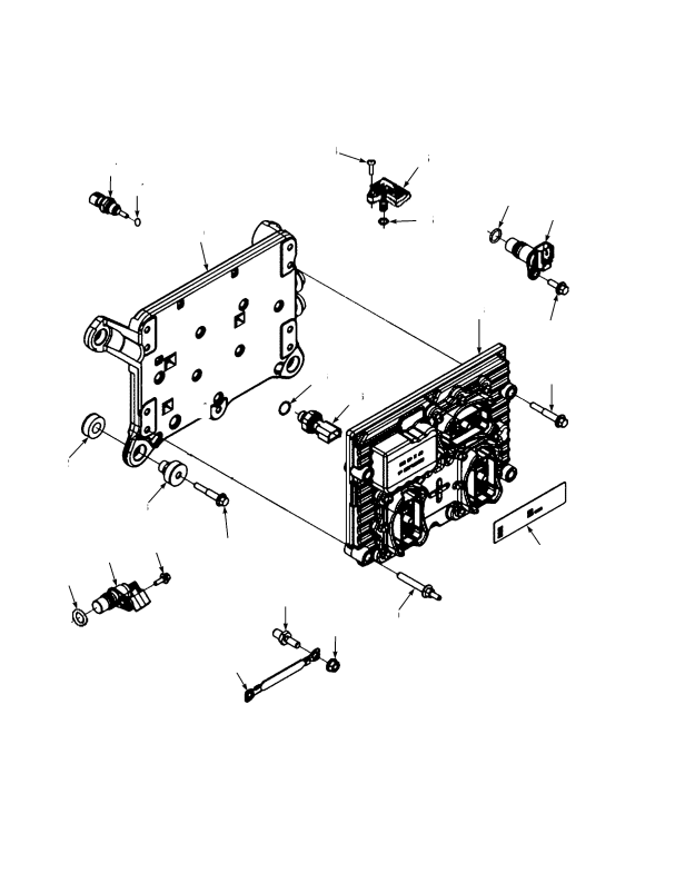ENGINE CONTROL MODULE AND SENSORS STAGE 3B ENGINE