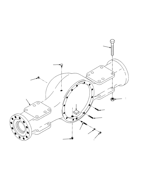 DRIVE AXLE HOUSING (→ S/N C222E01556K INC. 01558-01559, 01561-01562)
