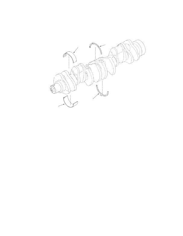 CRANKSHAFT AND MAIN BEARINGS TIER III ENGINE
