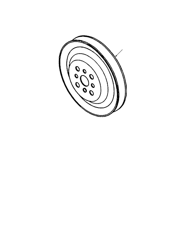 ACCESSORY DRIVE PULLEY STAGE 3B ENGINE
