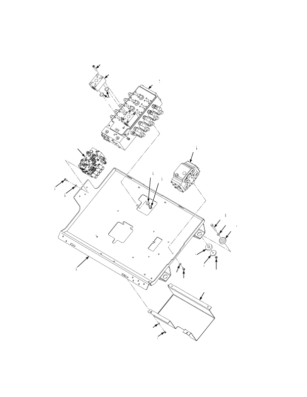 HYDRAULIC CONTROL VALVES MOUNTING
