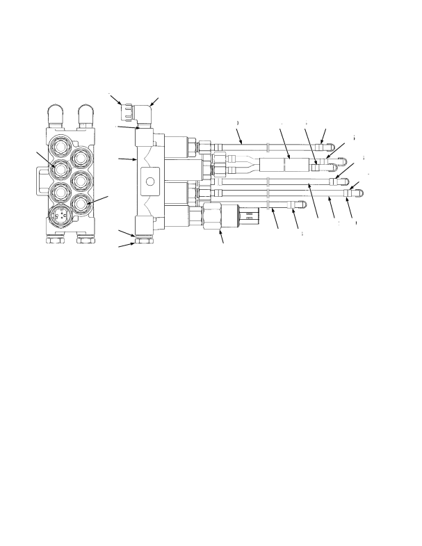 TUBE ASSEMBLY TWIN 7-PORT BOOM FRONT AUTOMATIC GREASING SYSTEM