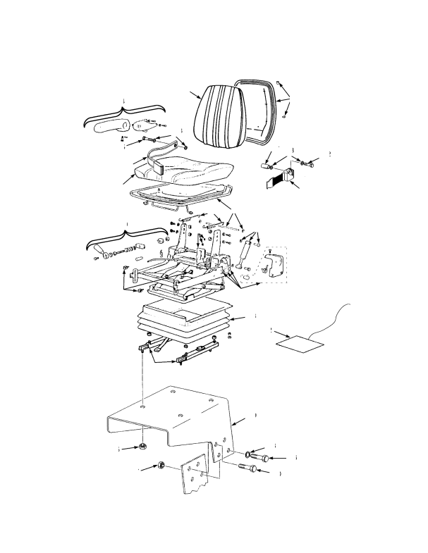 SEAT ASSEMBLY HIGH BACK KAB