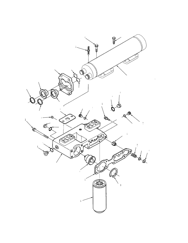 OIL FILTER AND COOLER HEAD TIER I ENGINE
