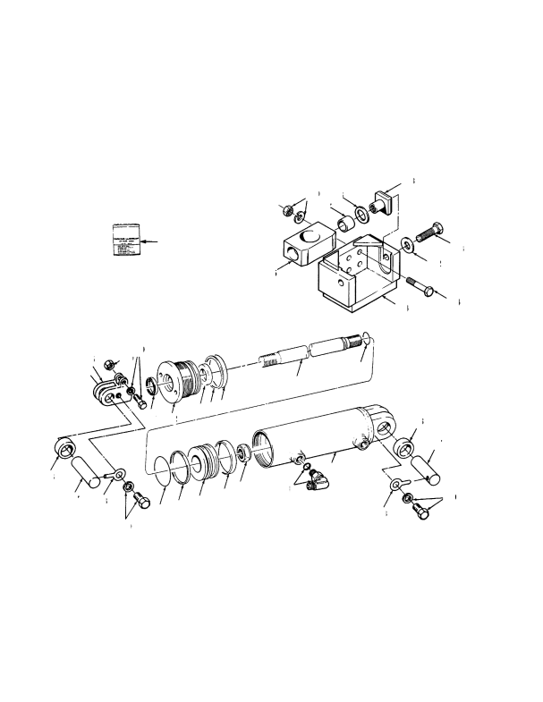 SLEWING CYLINDER AND ATTACHING PARTS