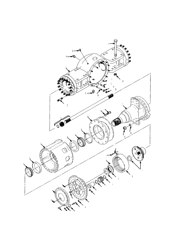 DRIVE AXLE DISC BRAKE (-> S/N D117E01709X WIDE) (-> S/N D117E01723 NARROW)