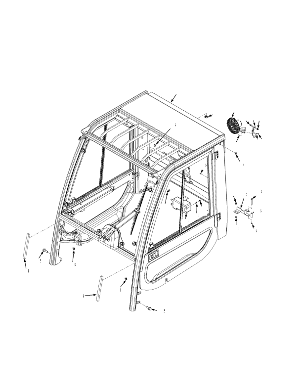CAB ATTACHING PARTS