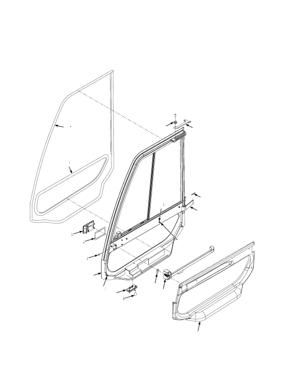 CAB RIGHT HAND DOOR ASSEMBLY