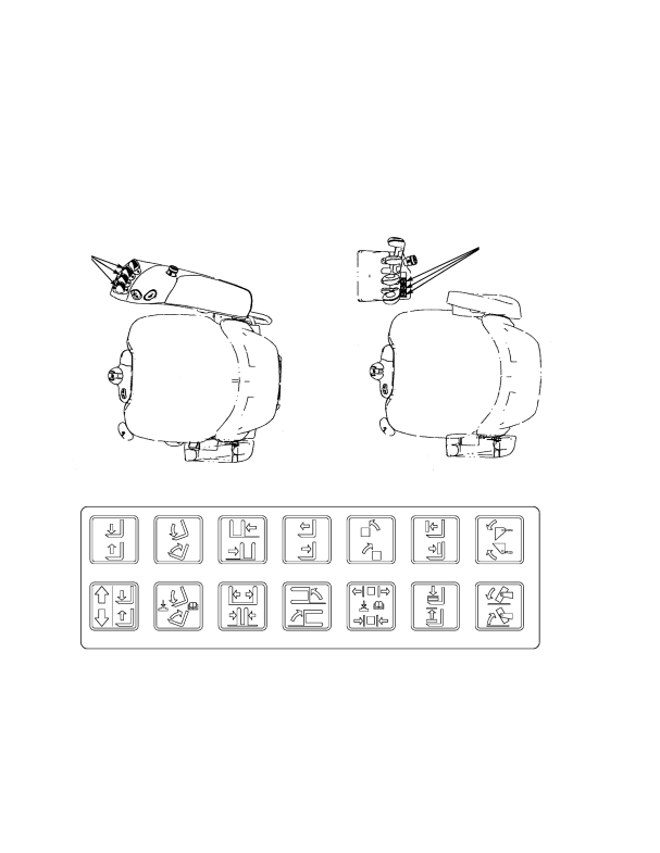 MINI LEVER MODULE LABELS HYDRAULIC CONTROL FUNCTIONS