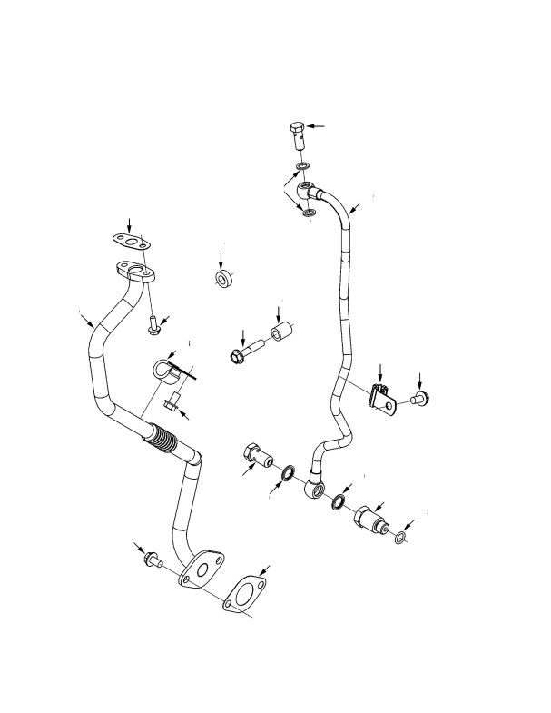TURBOCHARGER PLUMBING CUMMINS QSB 3.3L DIESEL