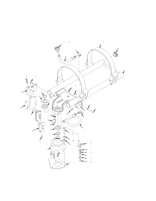 LPG FUEL TANK BRACKET SWINGOUT BRACKET