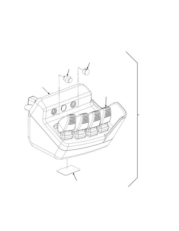 MINI-LEVER CONTROL MODULE (FOUR FUNCTION) (→ S/N A299V01533H)