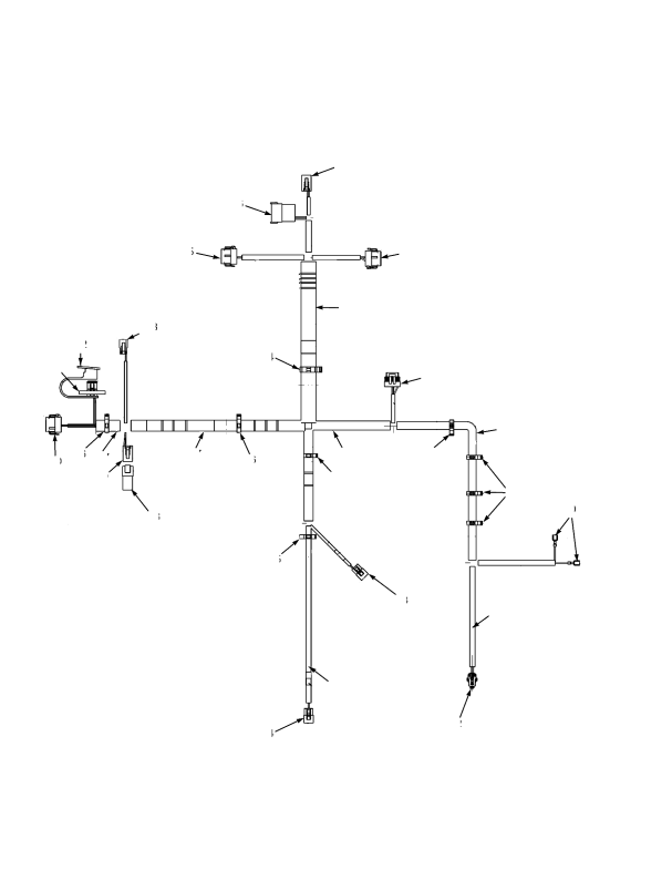 WIRE HARNESS (COWL) WITH FORWARD AND REVERSE LEVER ߝ WITHOUT RETURN TO SET TILT AND MODULATED BRAKES
