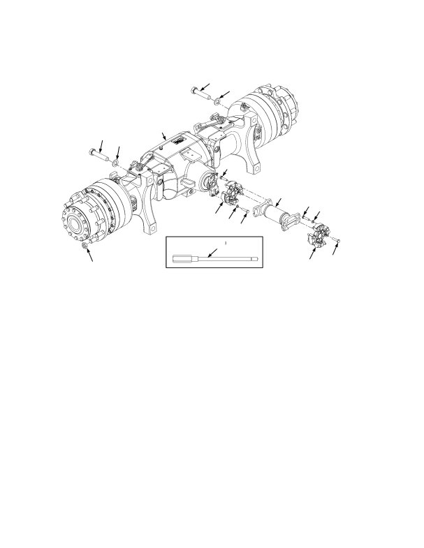 DRIVE AXLE AND ATTACHING PARTS WET BRAKE