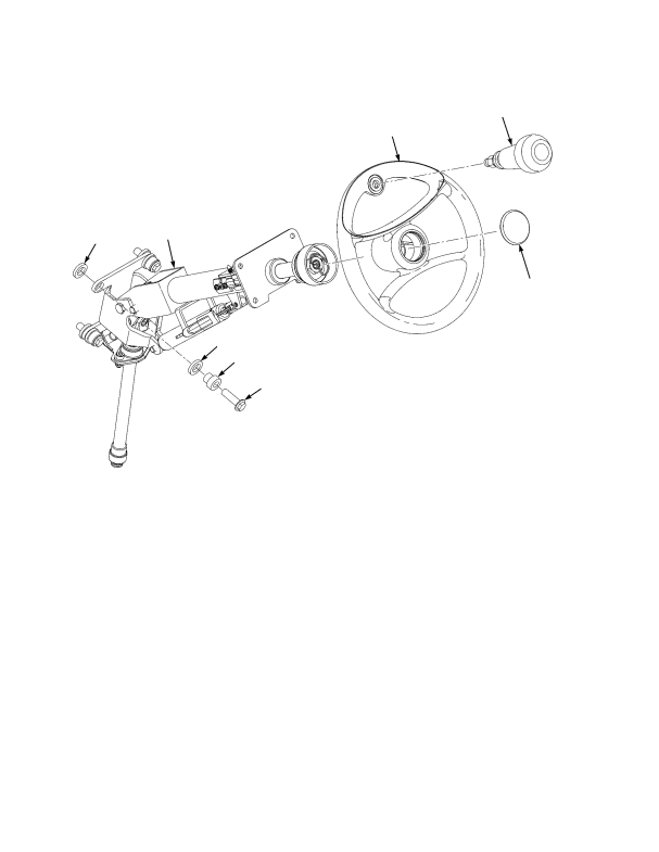 STEER COLUMN AND ATTACHING PARTS