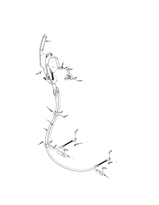 PARK BRAKE ASSEMBLY (-> S/N A299E01592J)