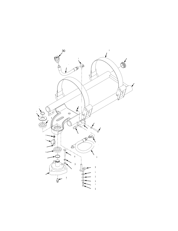 LPG FUEL TANK BRACKET SWINGOUT BRACKET