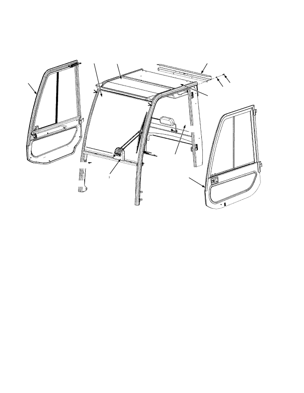 CAB ASSEMBLY WITHOUT AIR CONDITIONING
