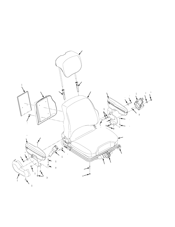 FULL SUSPENSION SEAT HIGH BACK SHEET 1 0F 2