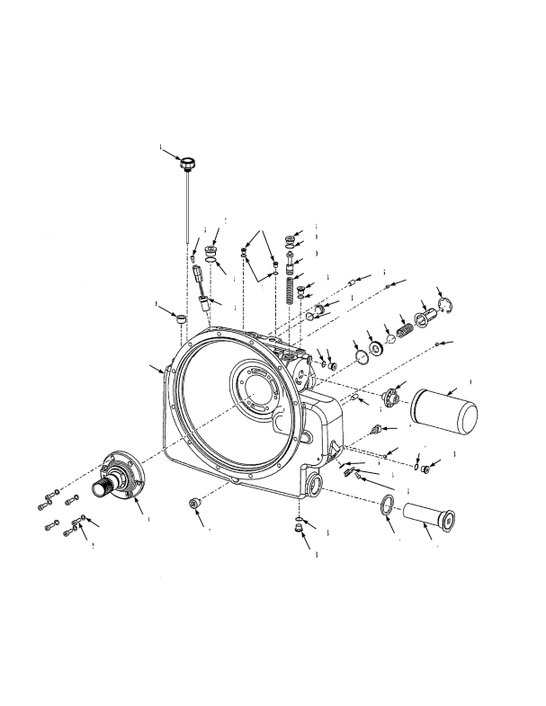 TRANSMISSION ASSEMBLY THREE SPEED SHEET 1 OF 2