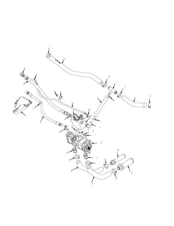 HYDRAULIC SUPPLY AND RETURN