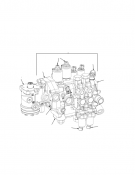 CONTROL VALVE AND STEERING UNIT ASSEMBLY THREE FUNCTION