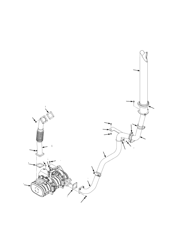 EXHAUST SYSTEM KUBOTA DIESEL