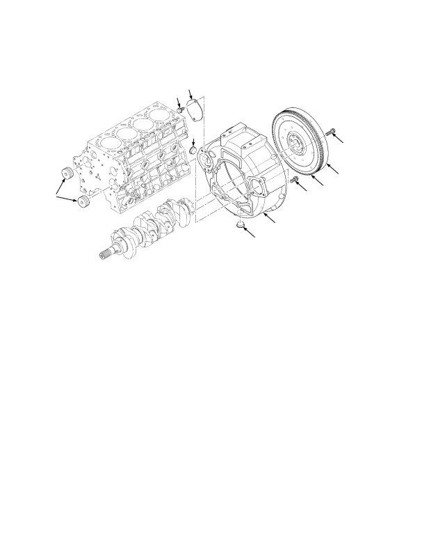 FLYWHEEL AND HOUSING  KUBOTA DIESEL