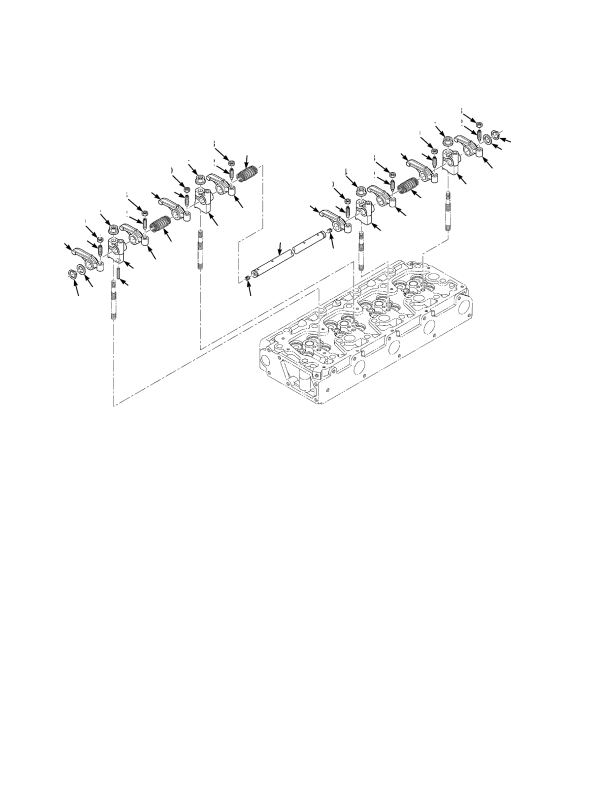 ROCKER ARM SHAFT KUBOTA DIESEL
