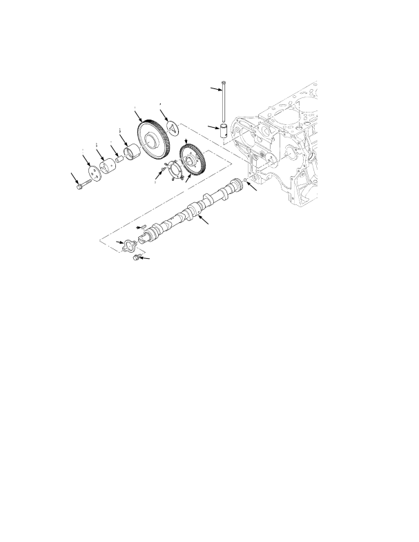 CAMSHAFT AND IDLE GEAR SHAFT KUBOTA DIESEL