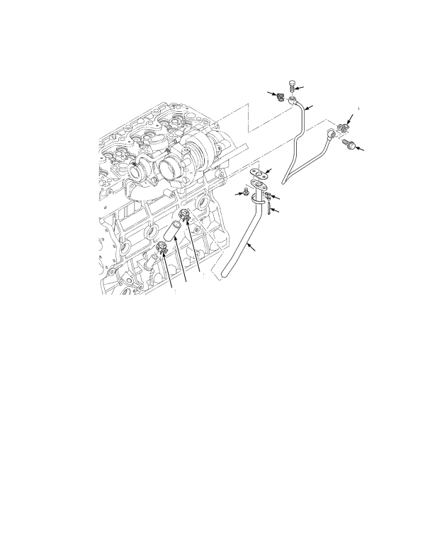 TURBOCHARGER OIL PLUMBING KUBOTA DIESEL