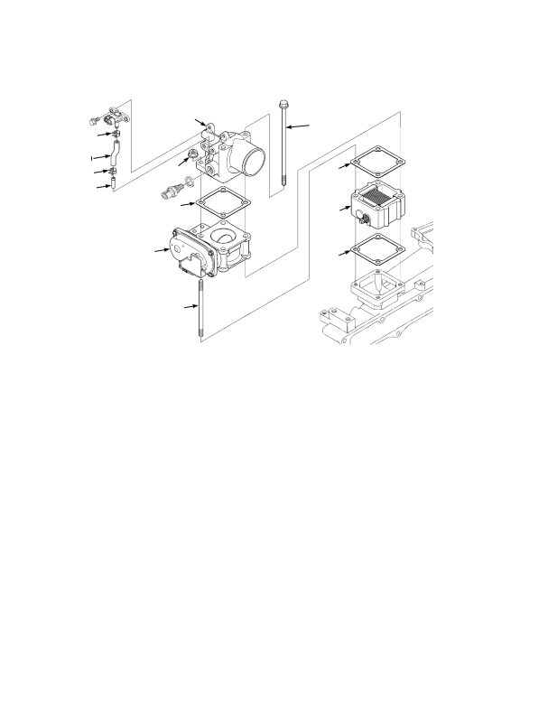 AIR CLEANER FLANGE AND THROTTLE VALVE