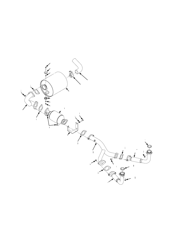 EXHAUST SYSTEM WITH CATALYTIC CONVERTER 