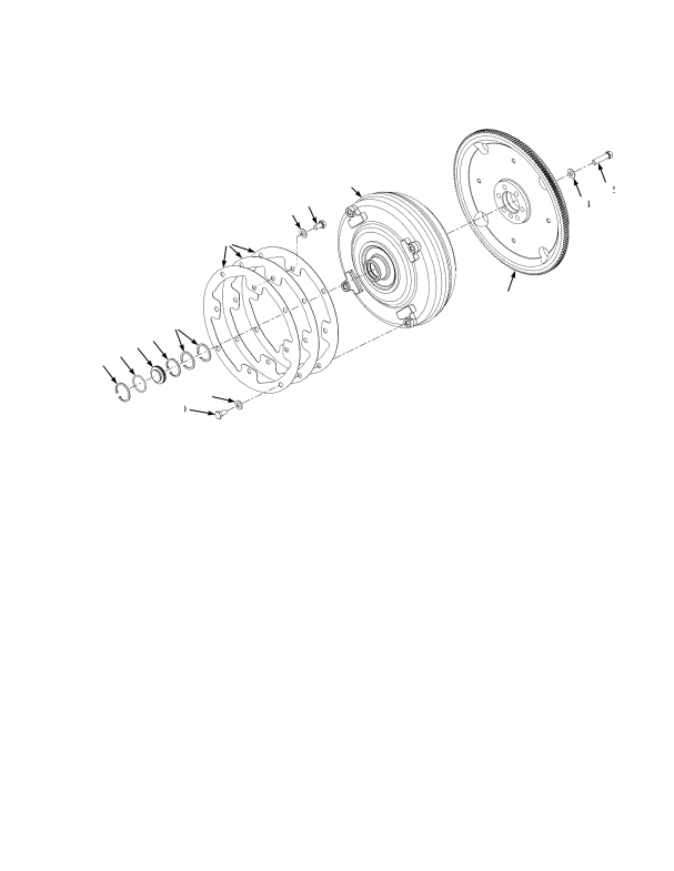 TORQUE CONVERTER AND FLYWHEEL 