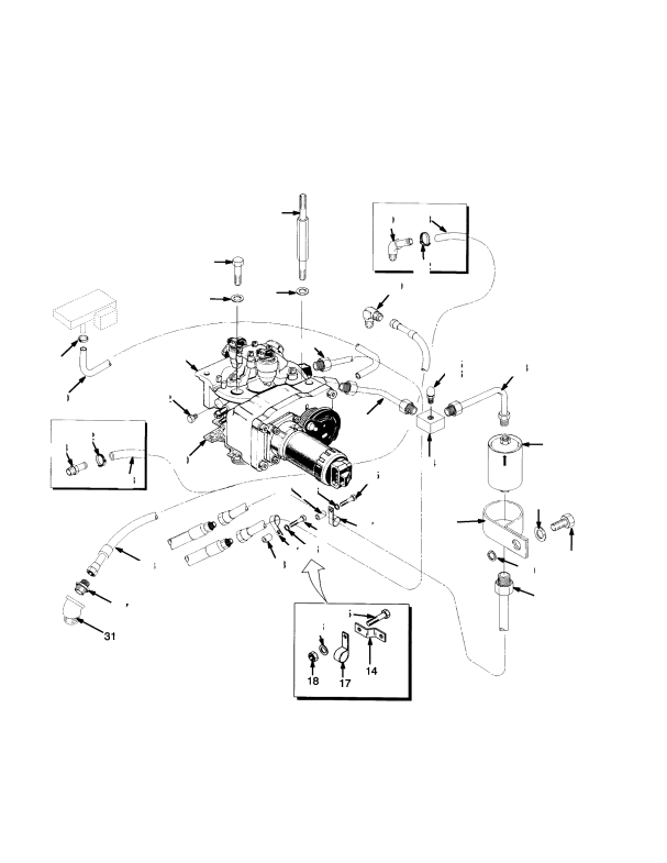 FUEL SYSTEM PETROL (S/N F006A07083 →)