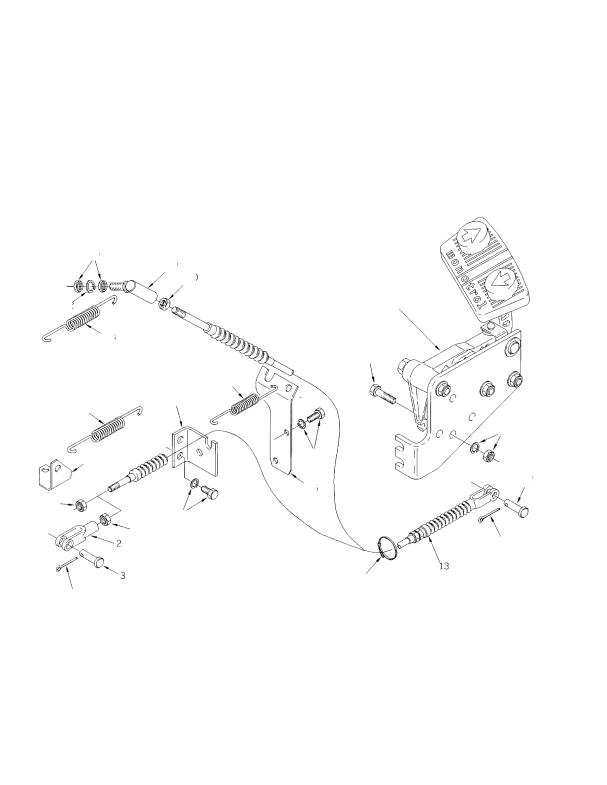 THROTTLE LINKAGE (→ S/N F006A07082)