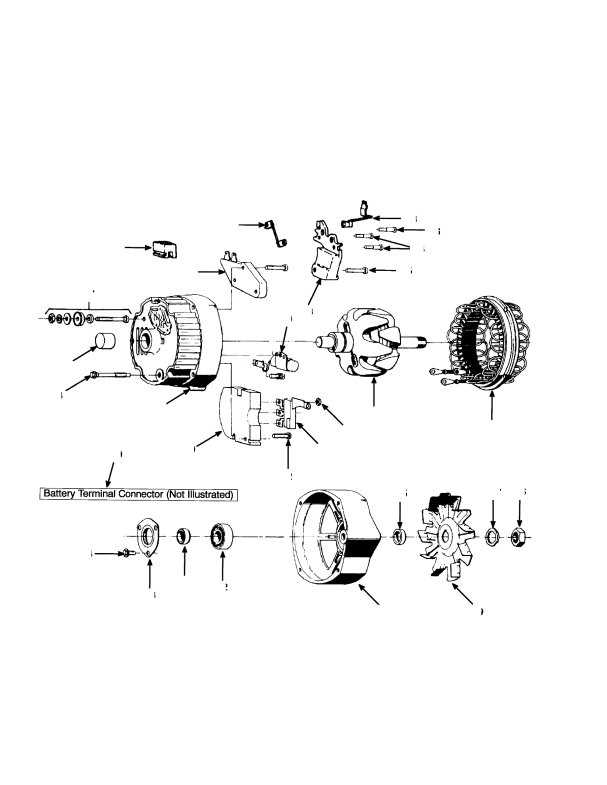 ALTERNATOR GASOLINE LPG AND DIESEL (7/1994 →)