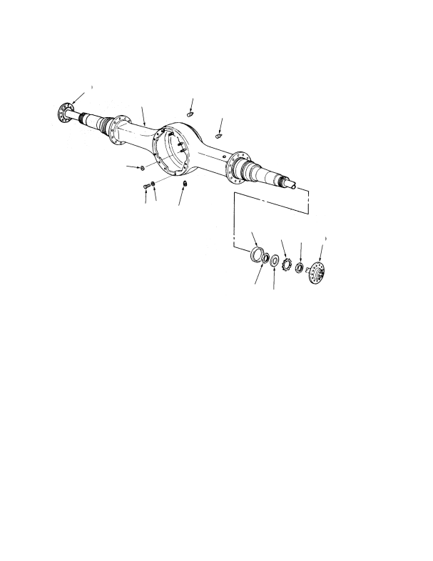 AXLE HOUSING AND ATTACHING PARTS (S/N F006A11220 →)
