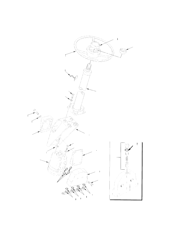 STEERING COLUMN (S/N F006A03040 ↔ S/N F006A06480)