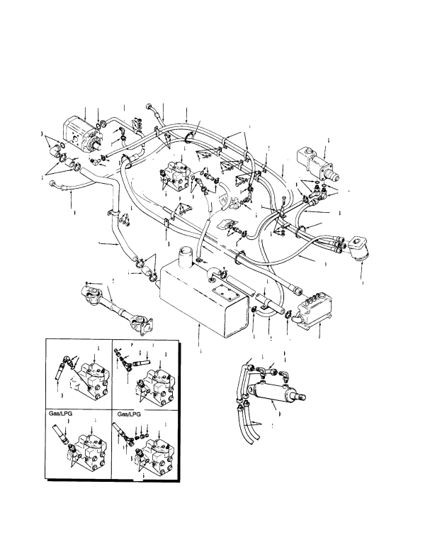 HYDRAULIC SYSTEM POWERSHIFT (→ S/N F006A10556)